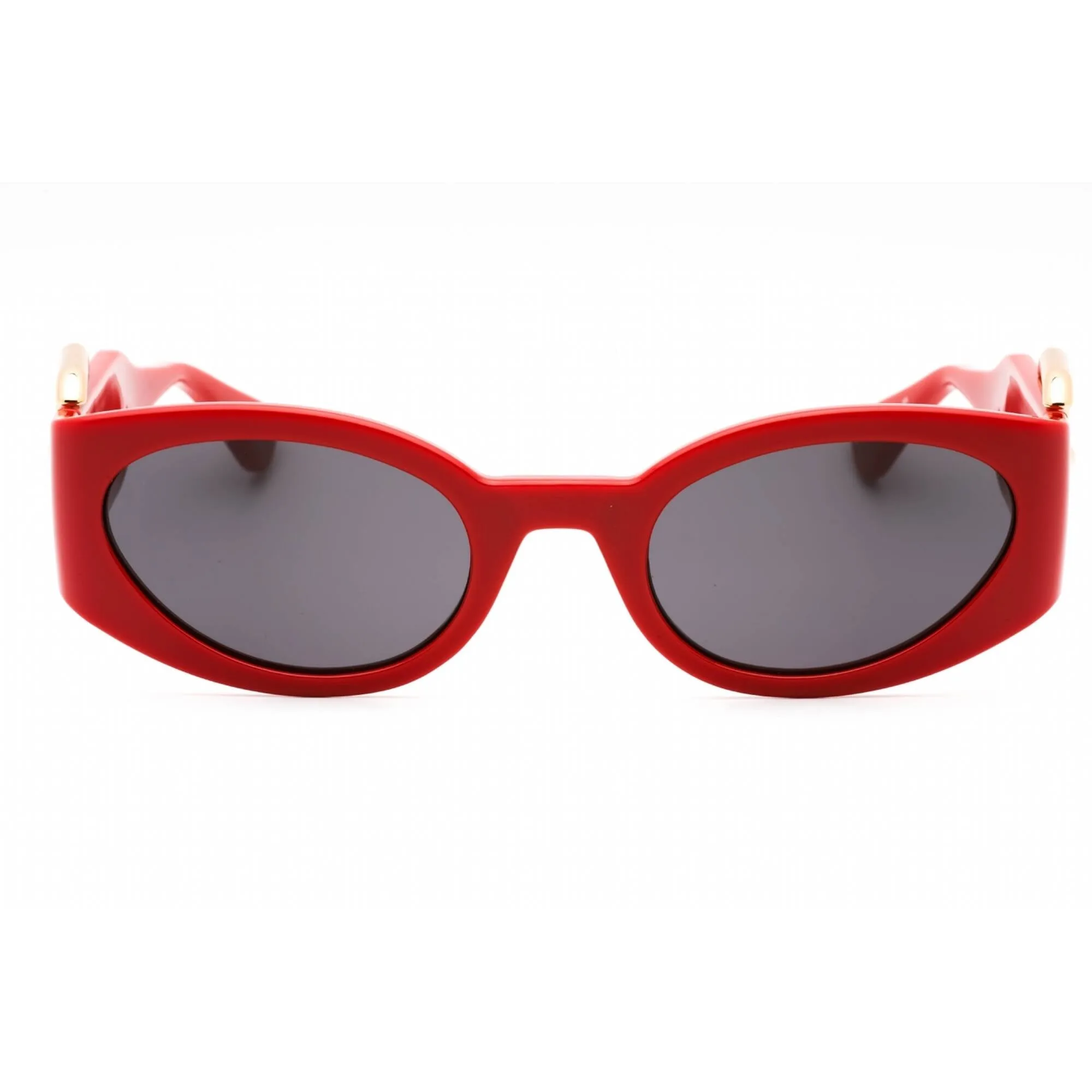 Moschino Women's Sunglasses - Red Plastic Oval Frame Grey Lens | MOS154/S 0C9A IR