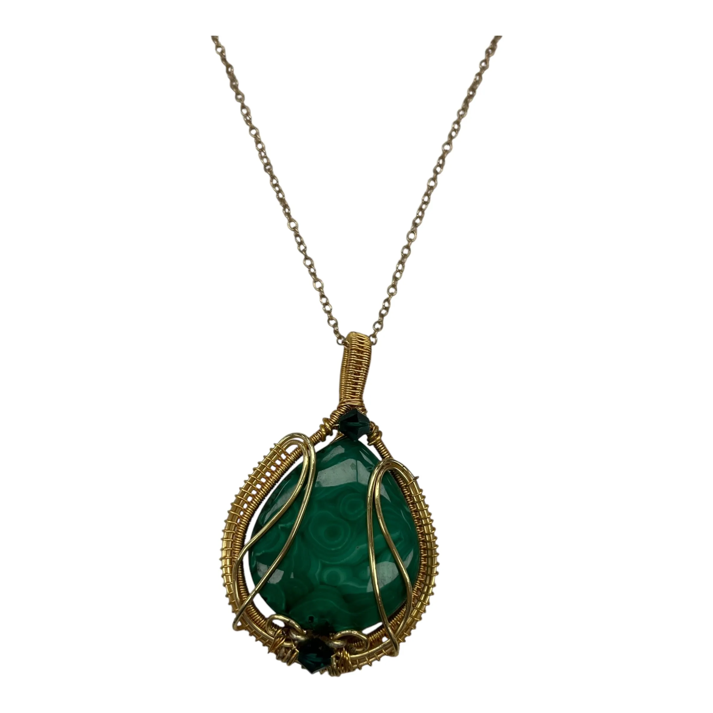 Necklace Charm By Clothes Mentor In Green