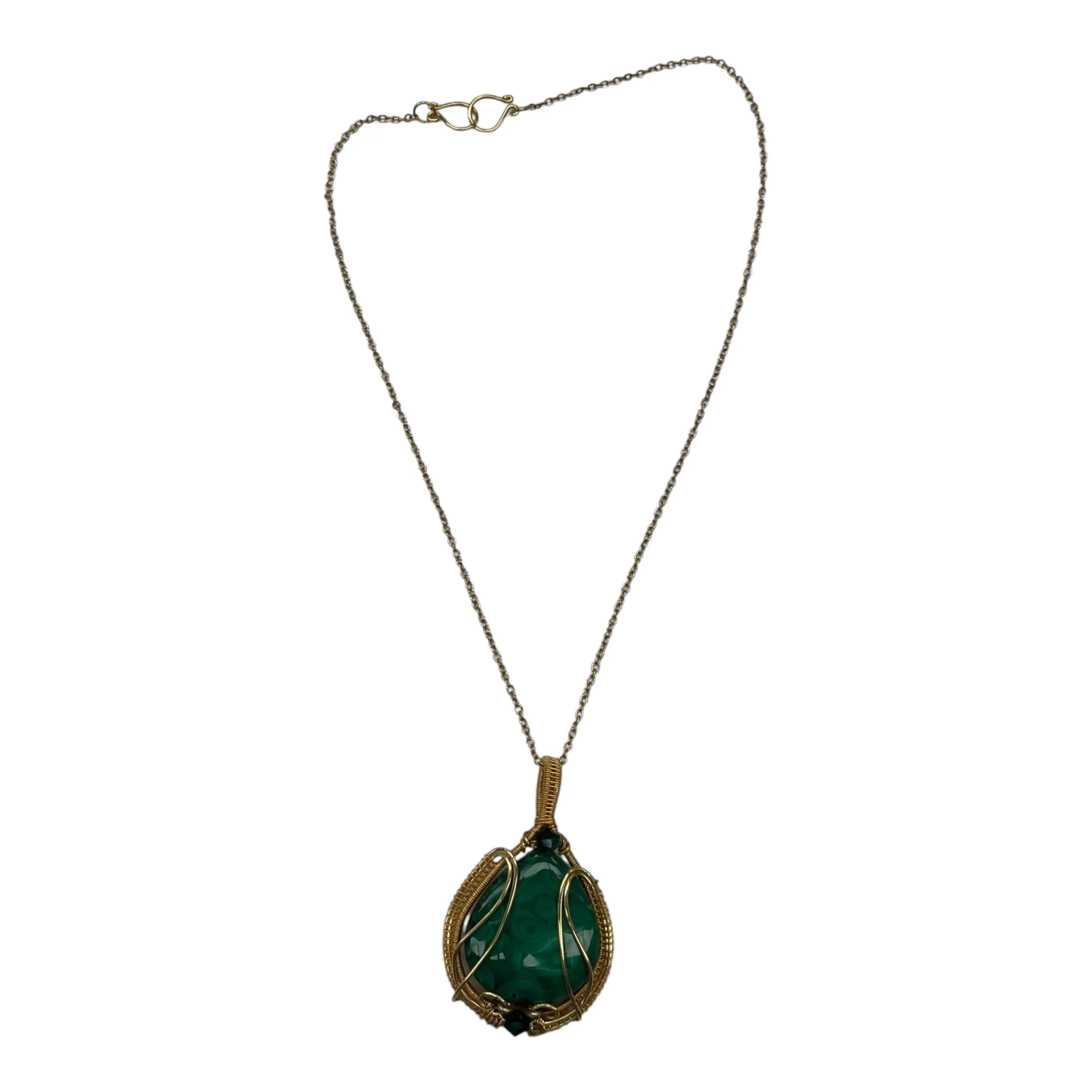 Necklace Charm By Clothes Mentor In Green
