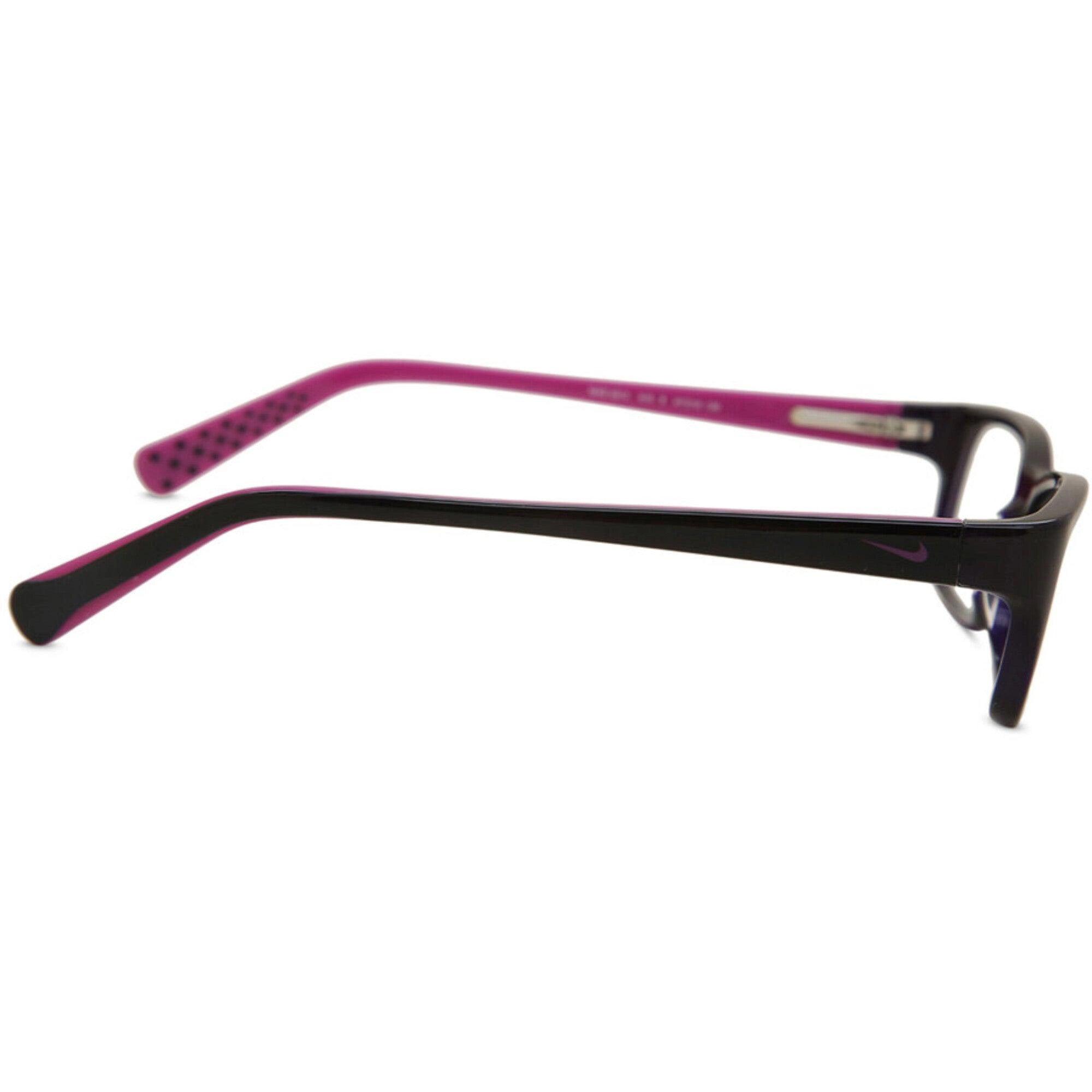 Nike Women's Eyeglasses - Concord Fuchsia Plastic Rectangular Frame | NIKE 5513 515