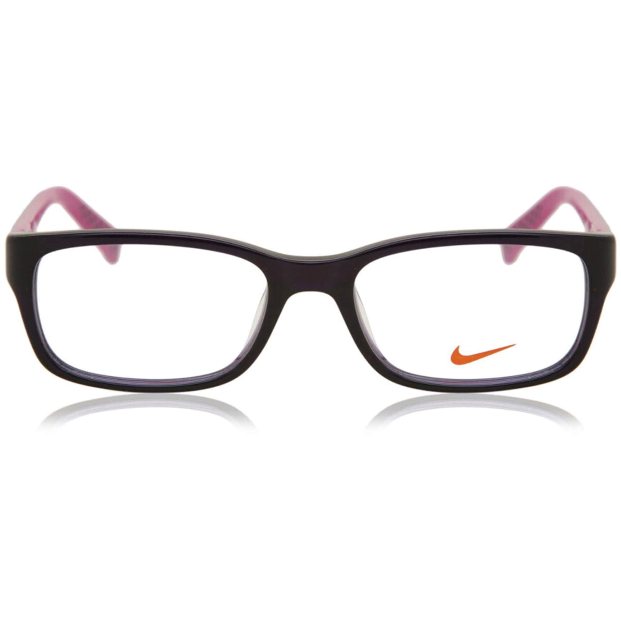 Nike Women's Eyeglasses - Concord Fuchsia Plastic Rectangular Frame | NIKE 5513 515