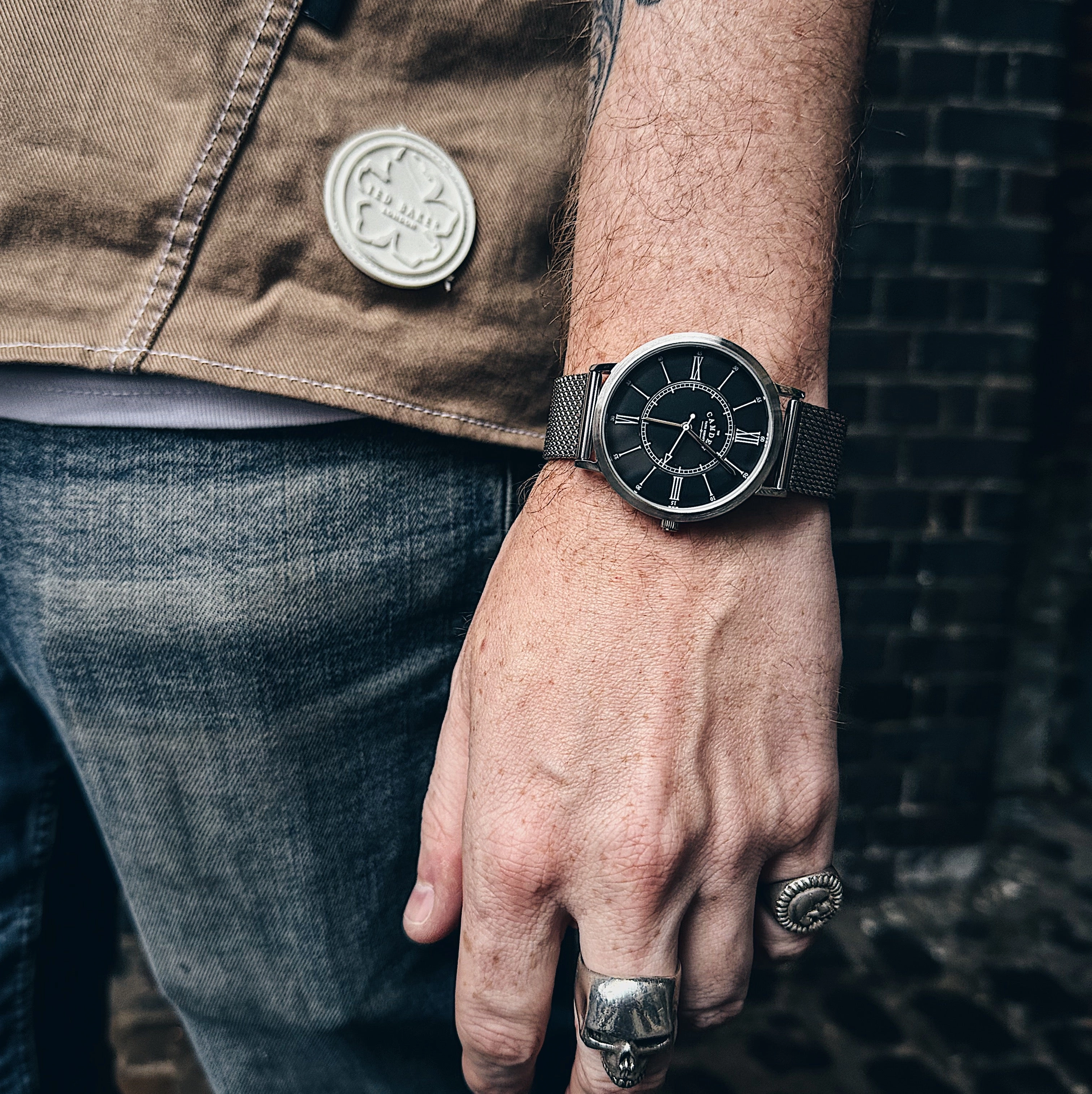 No.27 Type II Mesh, Black and Steel