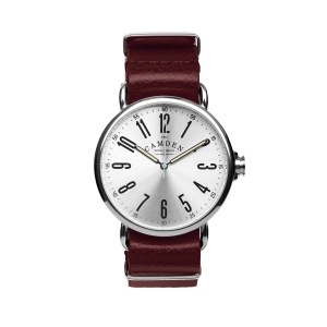 No.88 Steel and Oxblood Leather