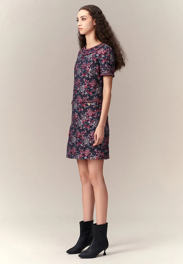 Oriental Jacquard Dress