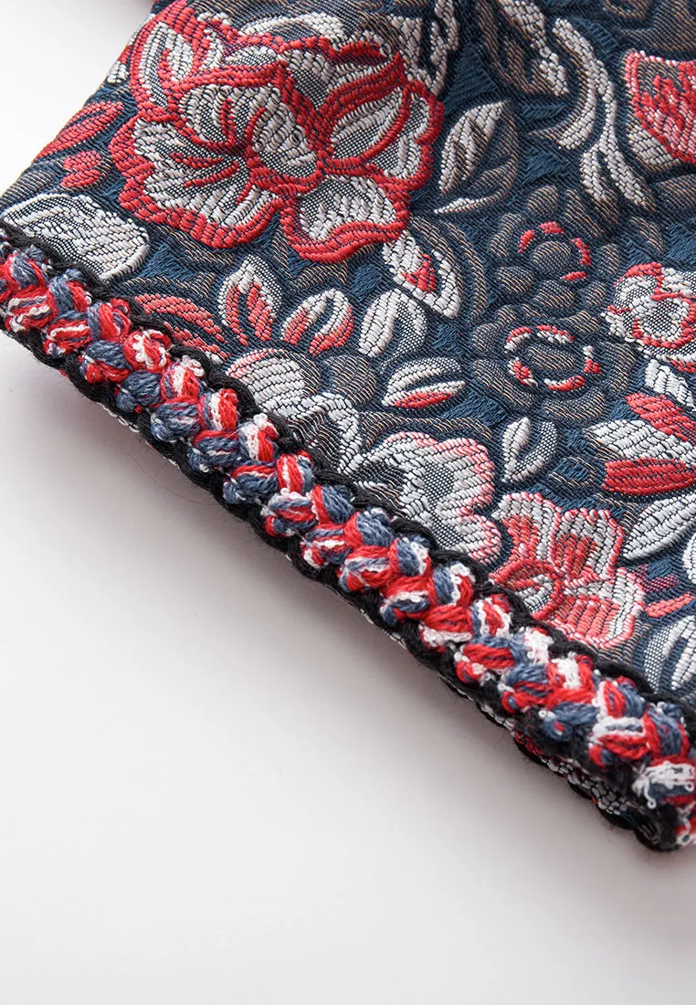 Oriental Jacquard Dress