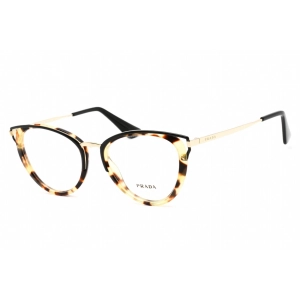 Prada Women's Eyeglasses - Havana Plastic Rectangular Shape Frame | 0PR 53UV 7S01O1