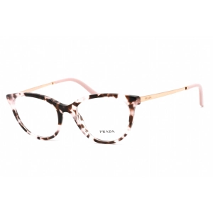 Prada Women's Eyeglasses - Pink Havana Plastic Rectangular Frame | 0PR 17WV ROJ1O1