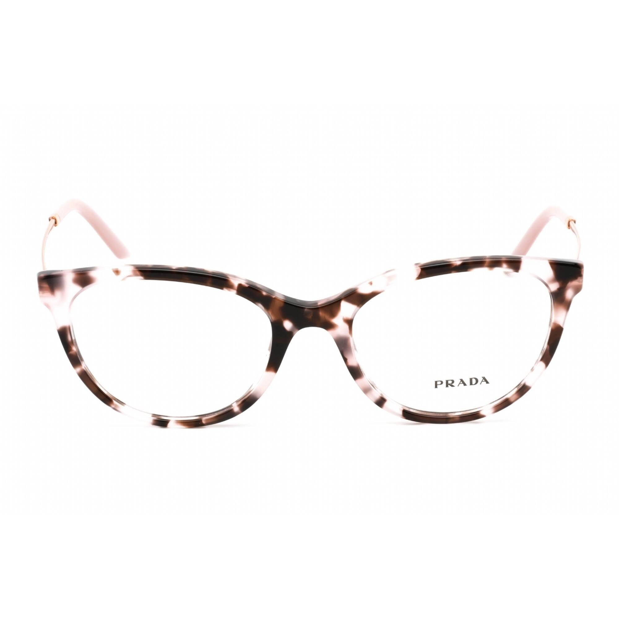 Prada Women's Eyeglasses - Pink Havana Plastic Rectangular Frame | 0PR 17WV ROJ1O1