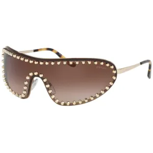 Prada Women's Sunglasses - Pale Gold Metal Frame Brown Lens | PRADA 0PR73VS 5086S140