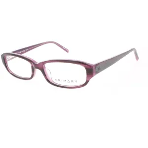 Primary Women's Eyeglasses - Demo Lens Plastic Rectangular Full Rim | 1067 FUSHCIA