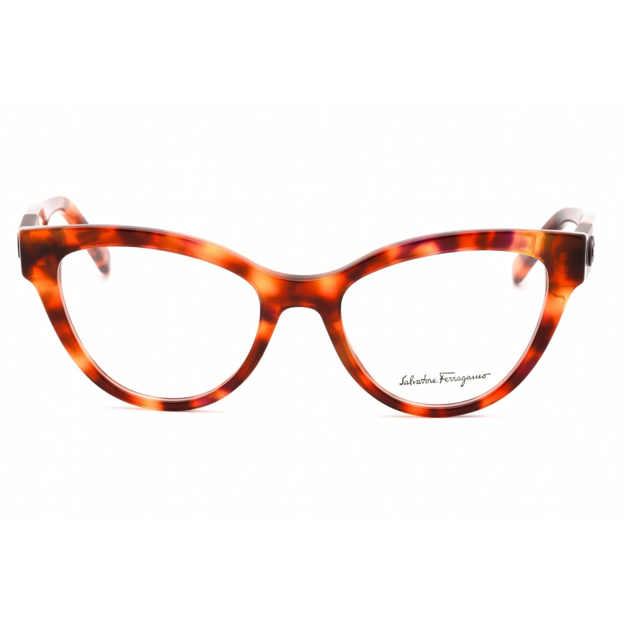 Salvatore Ferragamo Women's Eyeglasses - Red Tortoise Full Rim Cat Eye | SF2920 604