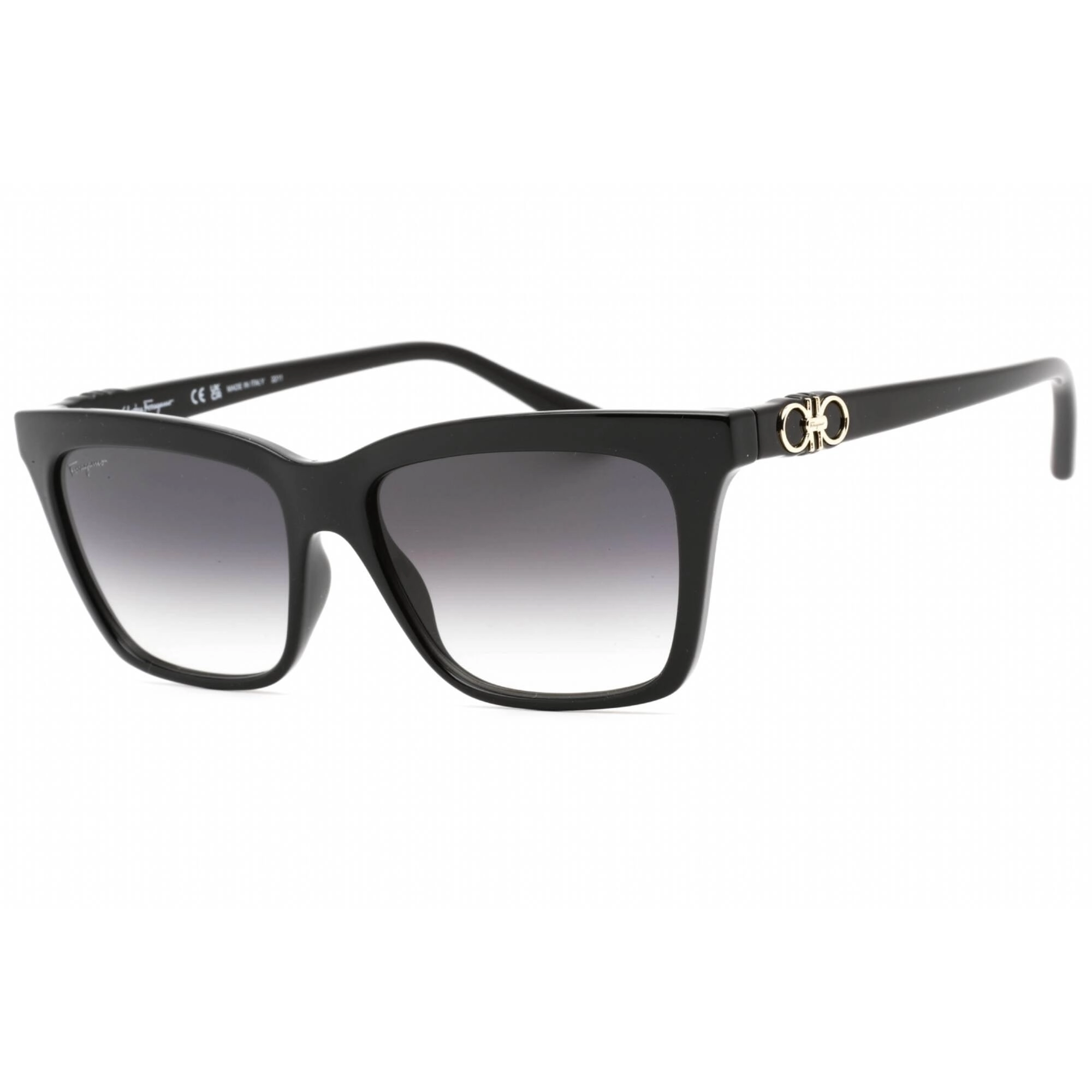 Salvatore Ferragamo Women's Sunglasses - Black Rectangular Plastic Frame | SF1027S 001