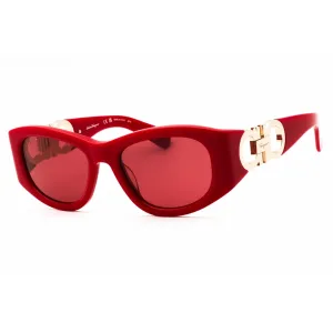 Salvatore Ferragamo Women's Sunglasses - Red Acetate Oval Full Rim Frame | SF1082S 600