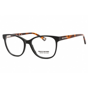 Skechers Women's Eyeglasses - Shiny Black/Tortoise Plastic Cat Eye Frame | SE2211 001