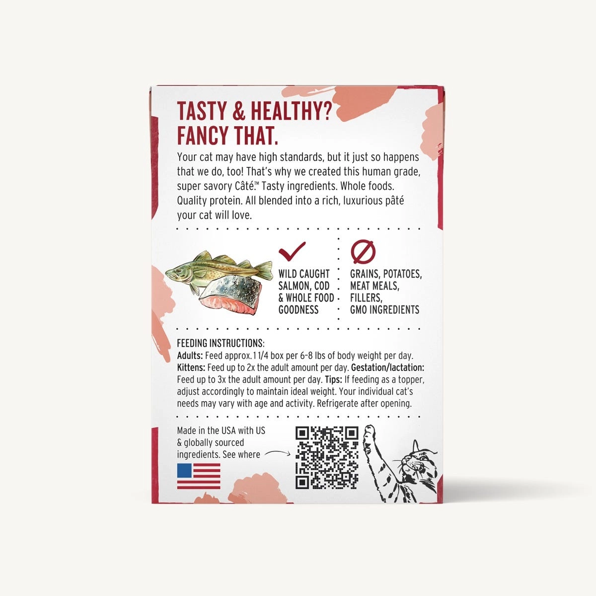 The Honest Kitchen Cate Salmon & Cod Pate Natural Wet Cat Food