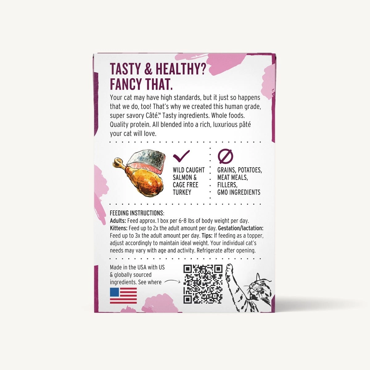 The Honest Kitchen Cate Salmon & Turkey Pate Natural Wet Cat Food