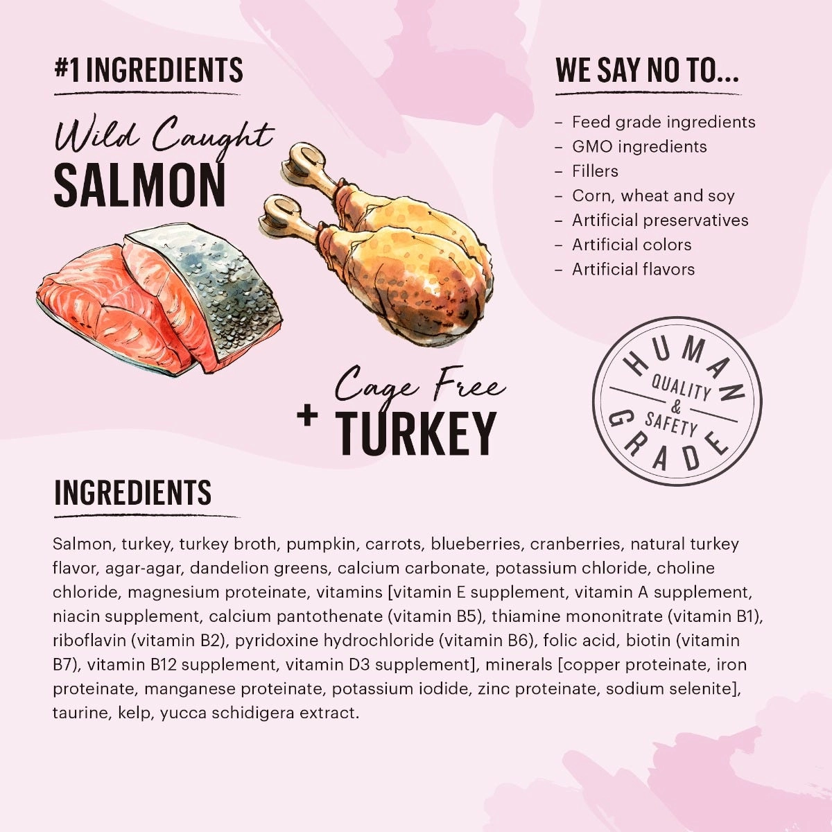 The Honest Kitchen Cate Salmon & Turkey Pate Natural Wet Cat Food