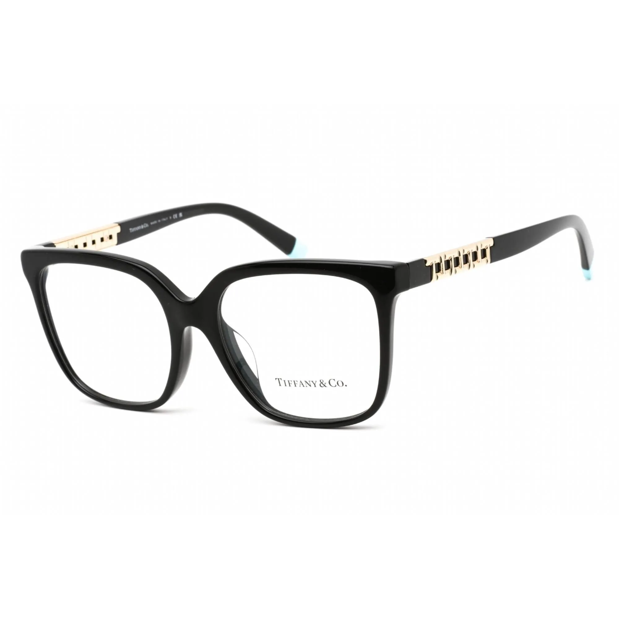 Tiffany Women's Eyeglasses - Clear Lens Black Plastic Square Frame | 0TF2227F 8001