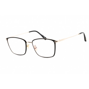 Tom Ford Women's Eyeglasses - Black/Gold Metal Rectangular Frame | FT5774-D-B 028