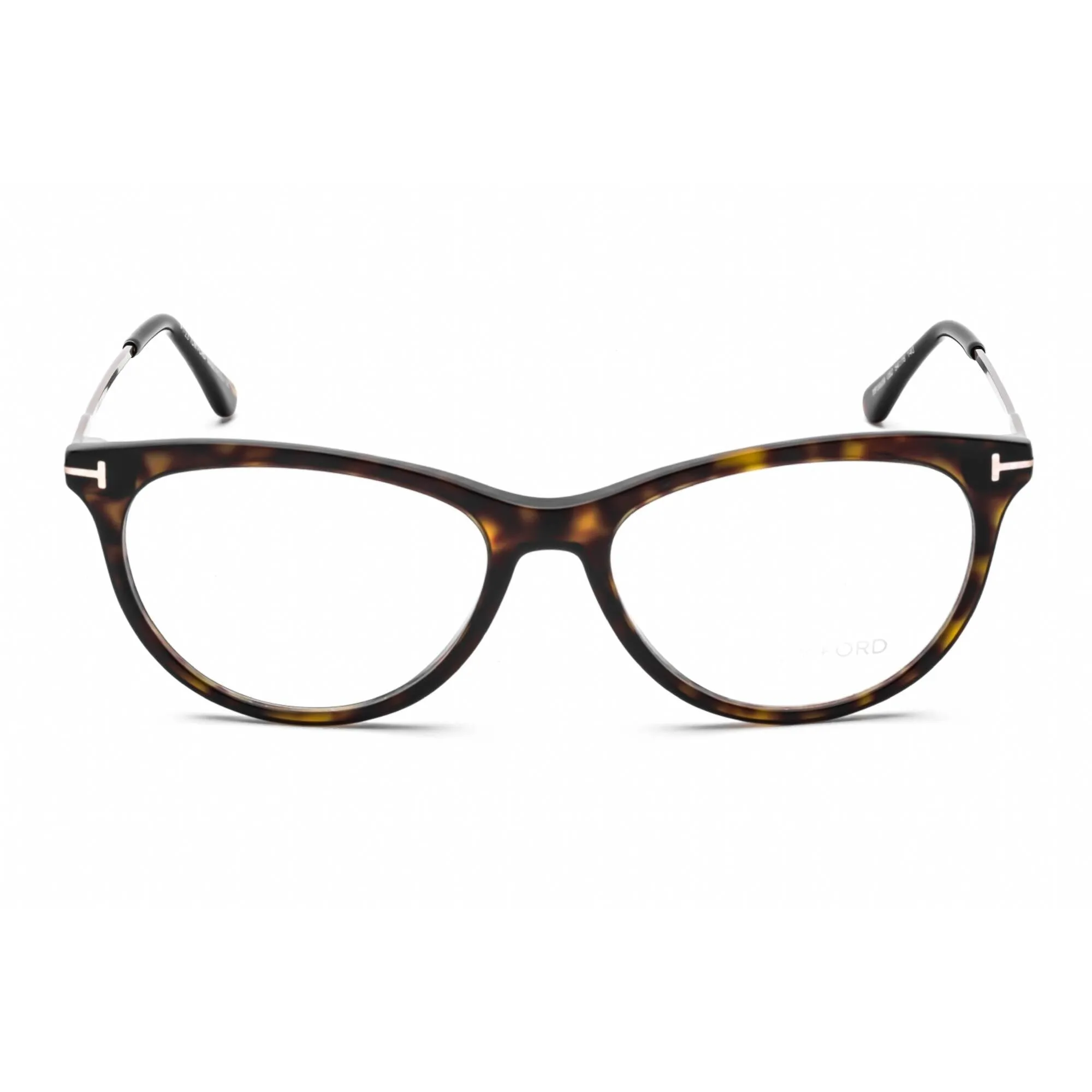Tom Ford Women's Eyeglasses - Dark Havana Plastic Cat Eye Full Rim Frame | FT5509 052
