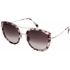 Tom Ford Women's Sunglasses - Cat Eye Metal Frame Gradient Bordeaux Lens | FT0760 56T
