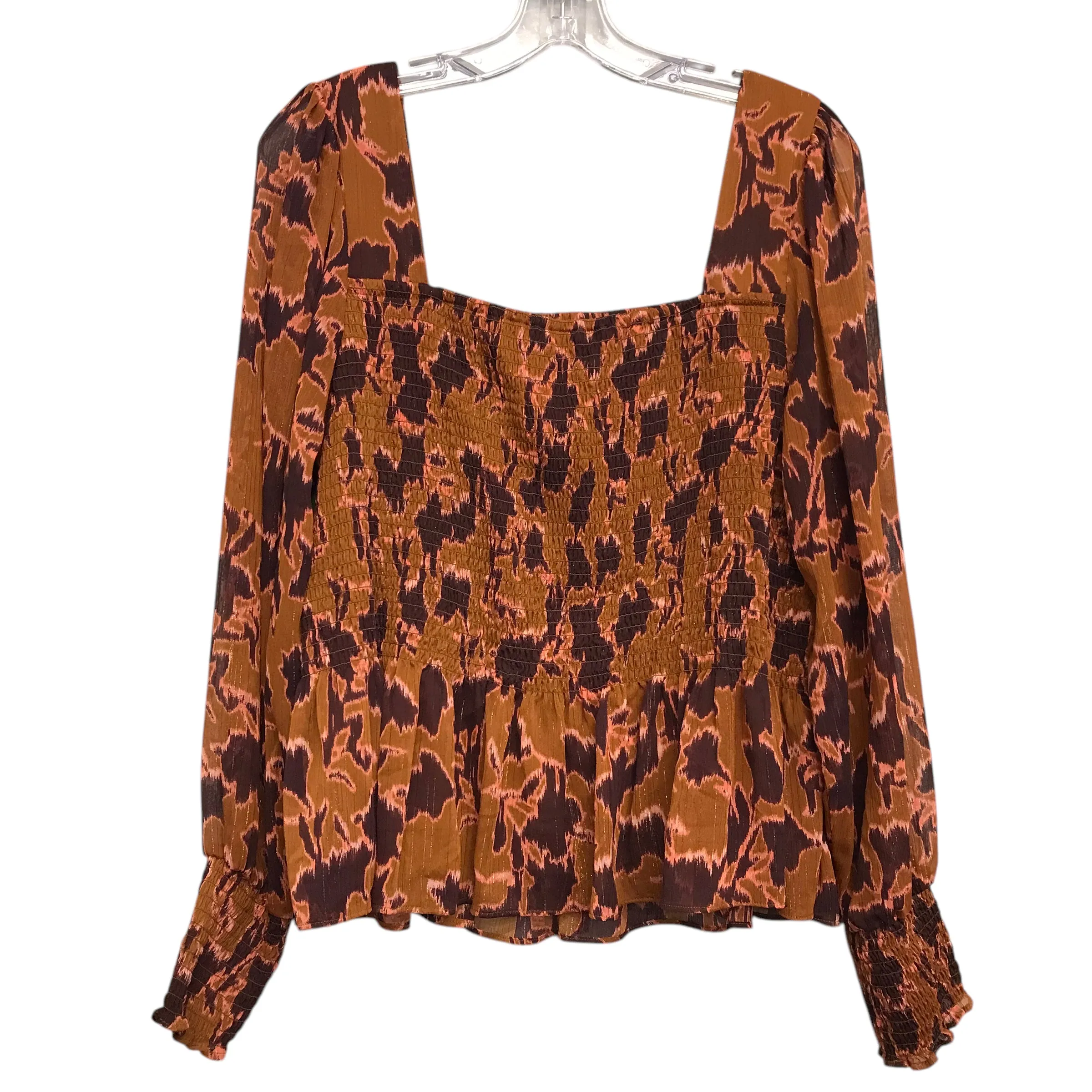 Top Ls By Nine West In Brown & Purple, Size:1X