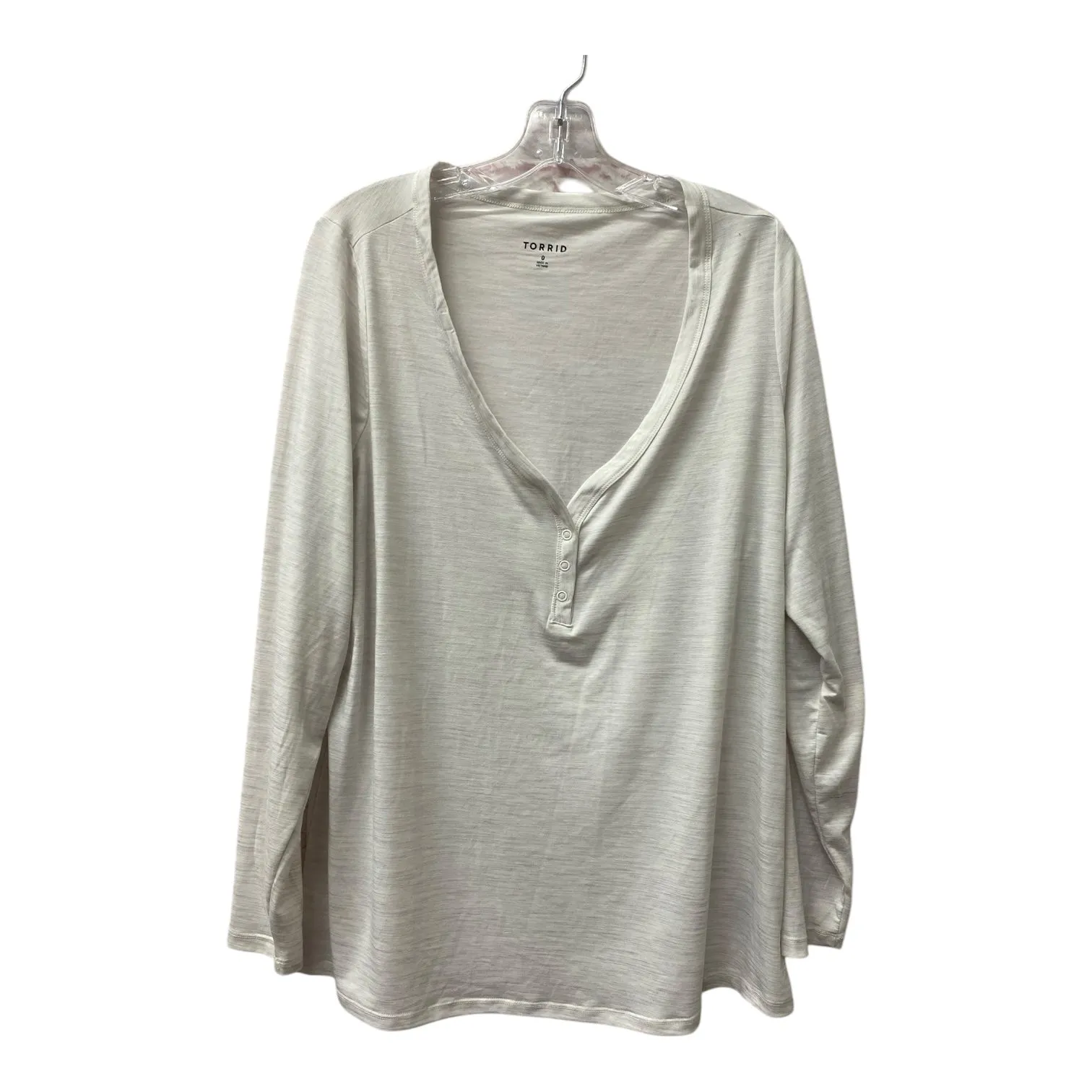 Top Ls By Torrid In Grey & White, Size:L