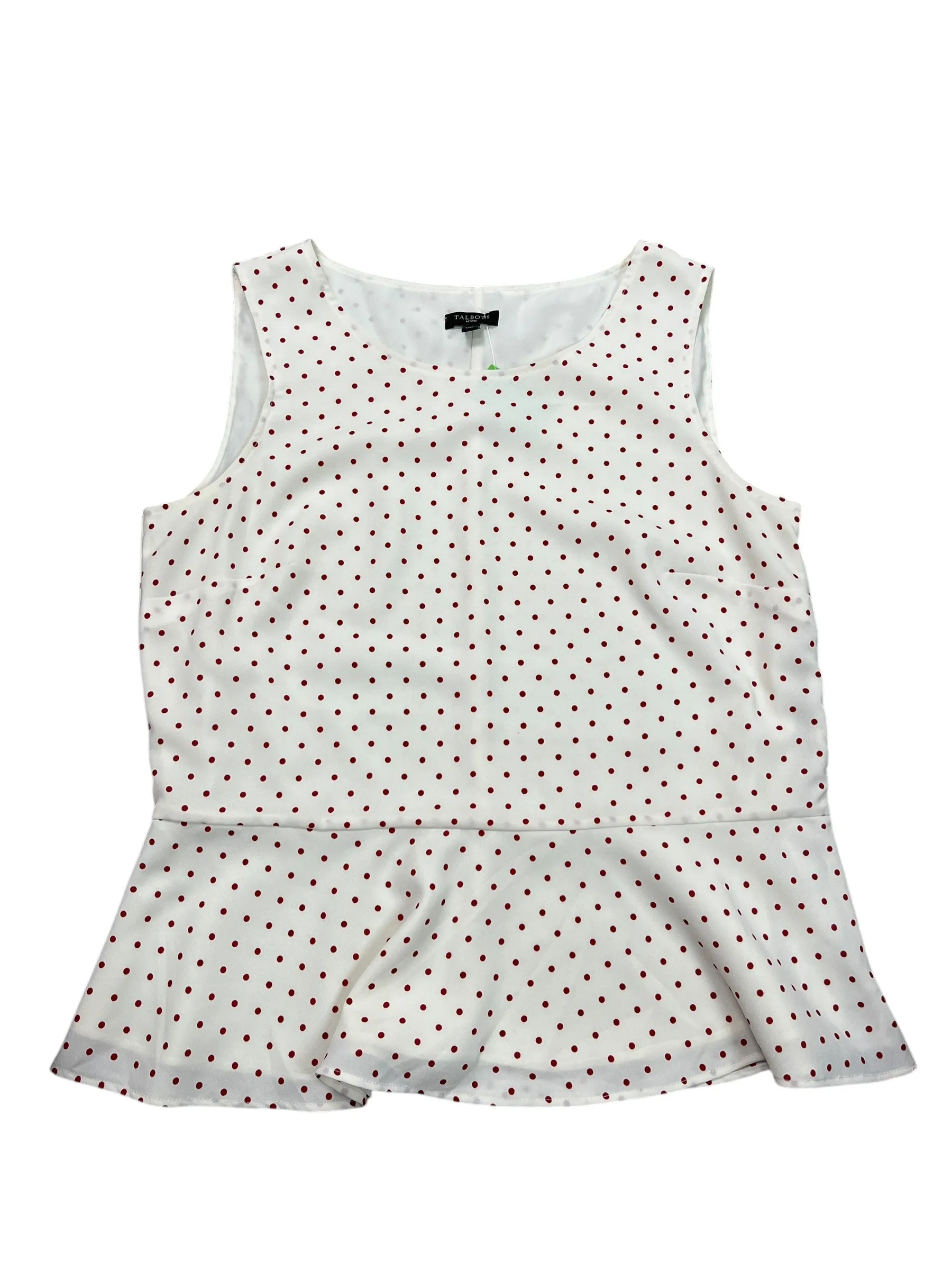 Top Sleeveless By Talbots In Cream, Size:Mp