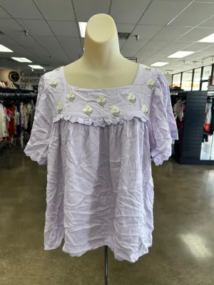 Top Ss By Clothes Mentor In Purple, Size:M