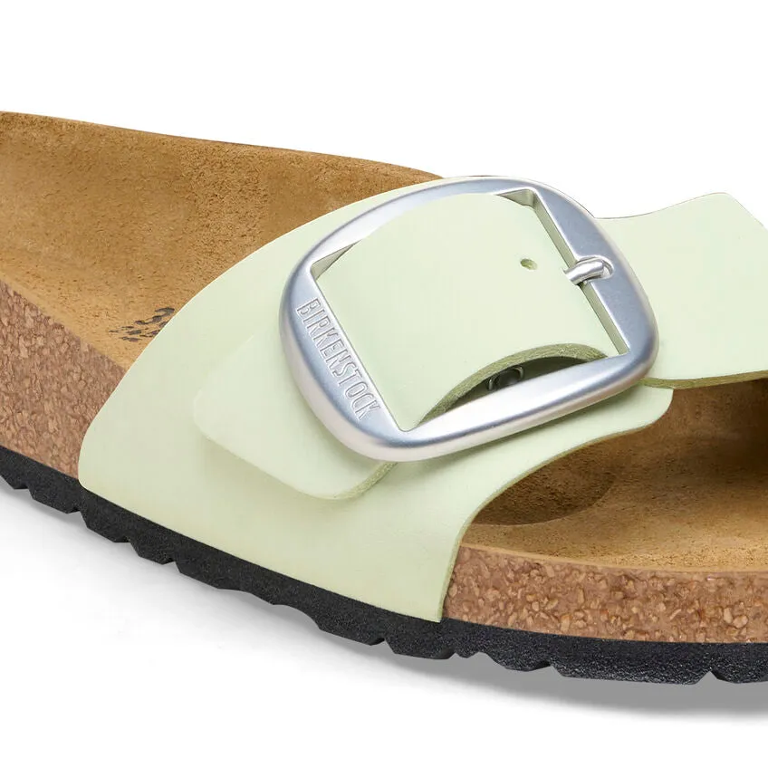 Unisex Madrid Big Buckle Natural Leather Patent Faded Lime Medium/Narrow