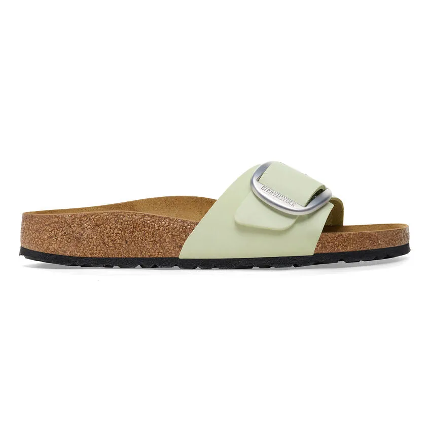 Unisex Madrid Big Buckle Natural Leather Patent Faded Lime Medium/Narrow