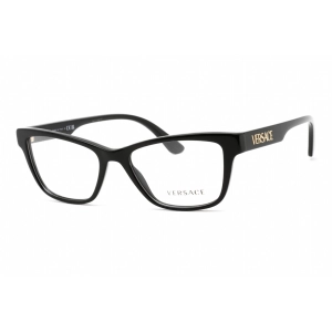 Versace Women's Eyeglasses - Clear Lens Cat Eye Black Plastic Frame | 0VE3316 GB1