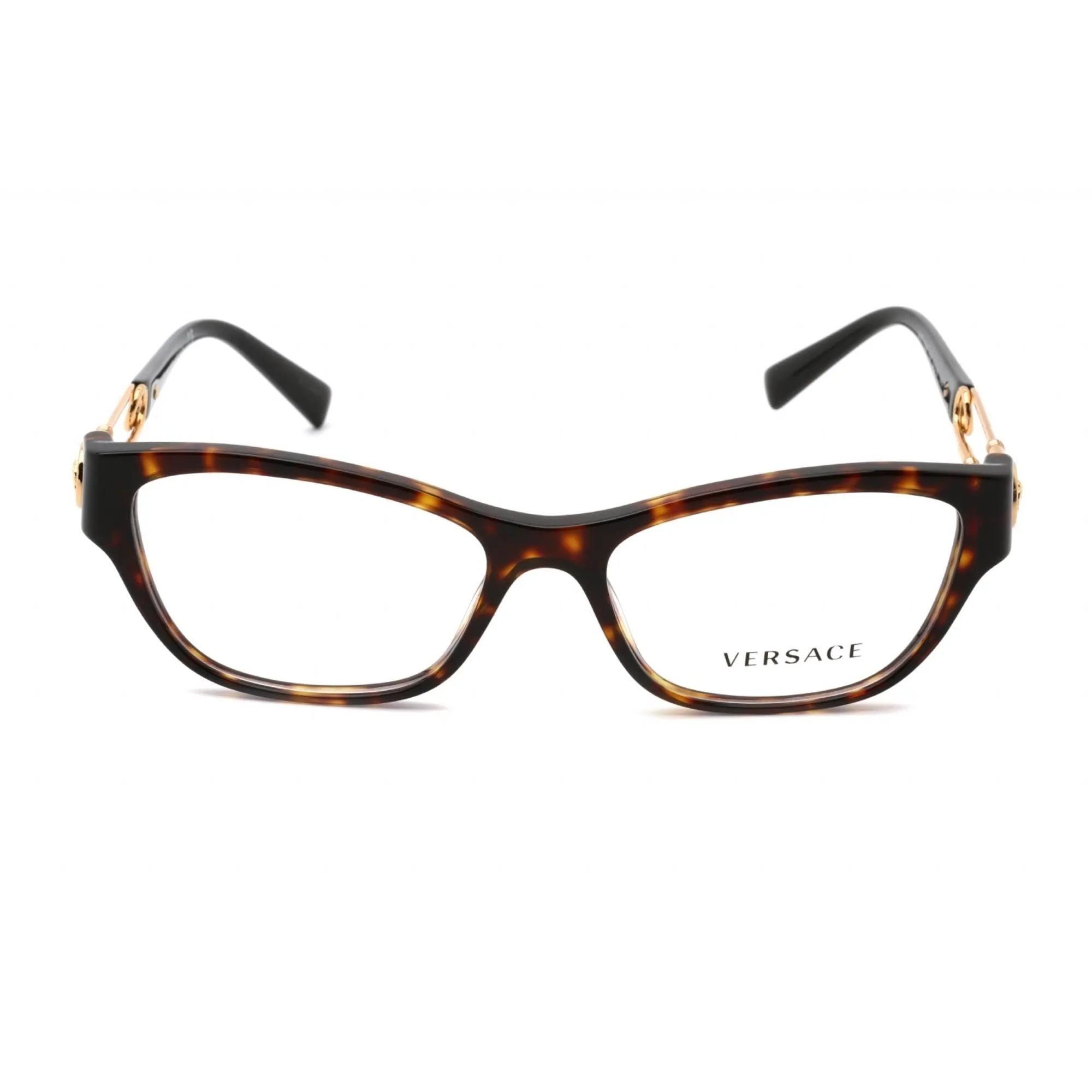 Versace Women's Eyeglasses - Dark Havana Plastic Cat Eye Shape Frame | 0VE3288 108
