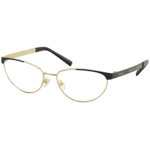 Versace Women's Eyeglasses - Full Rim Black Gold Metal Frame | VERSACE 0VE1260 1456