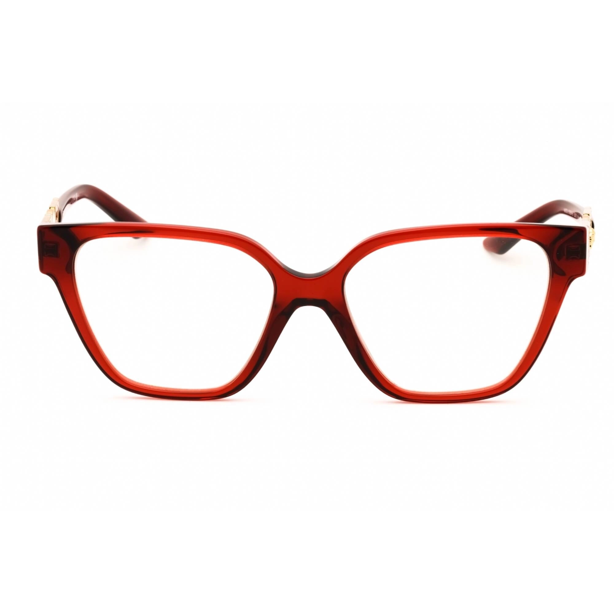 Versace Women's Eyeglasses - Transparent Red Plastic Full Rim Frame | 0VE3358B 5476