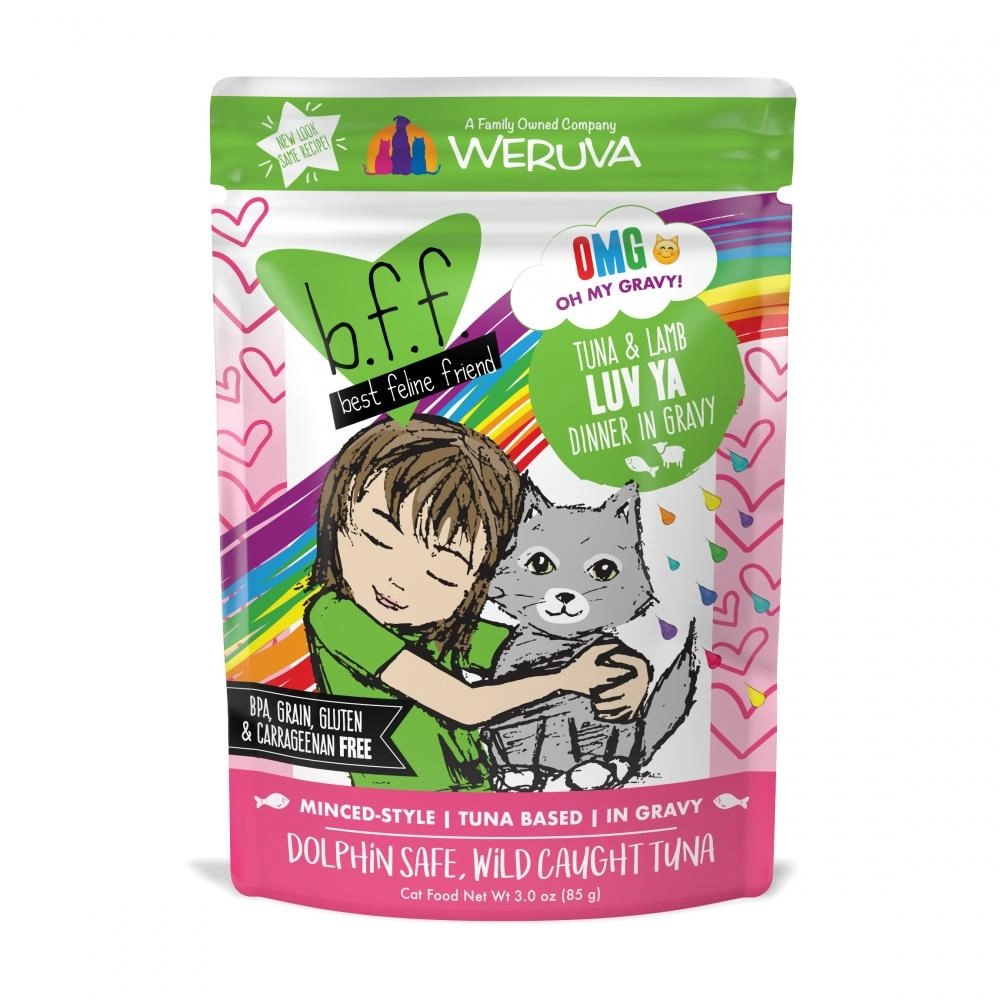 Weruva BFF Tuna & Lamb Luv Ya Recipe Single Pouches Wet Cat Food