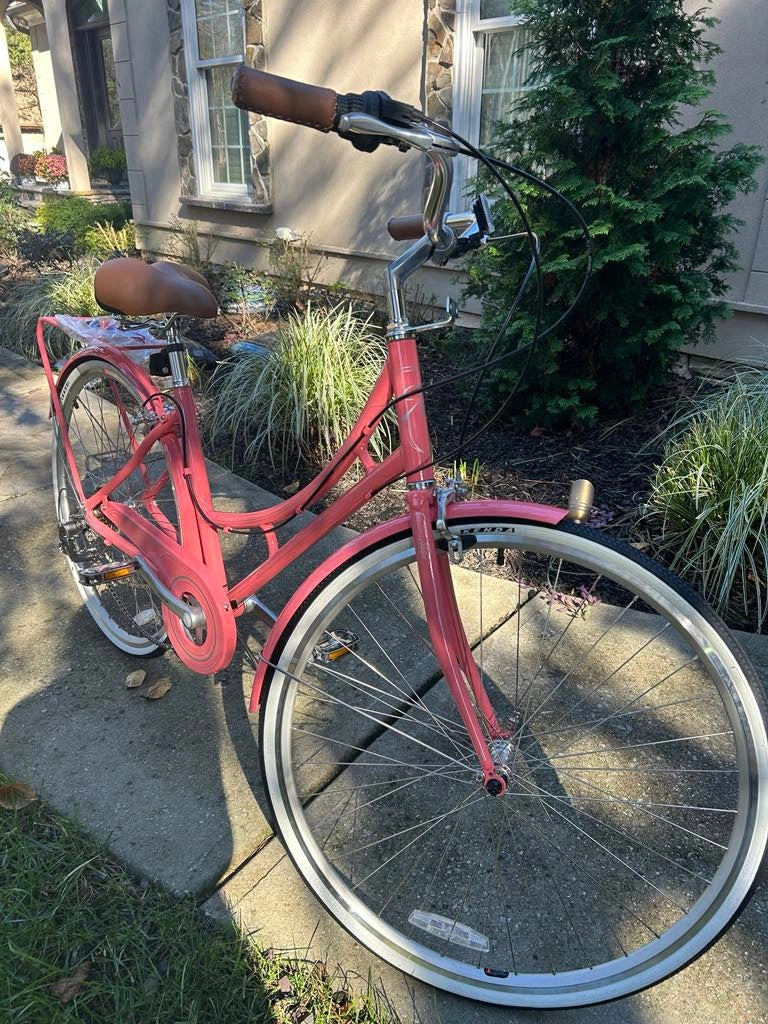 XDS Nadine 7sp Women's Step-Through City Bike //  Pink Coral